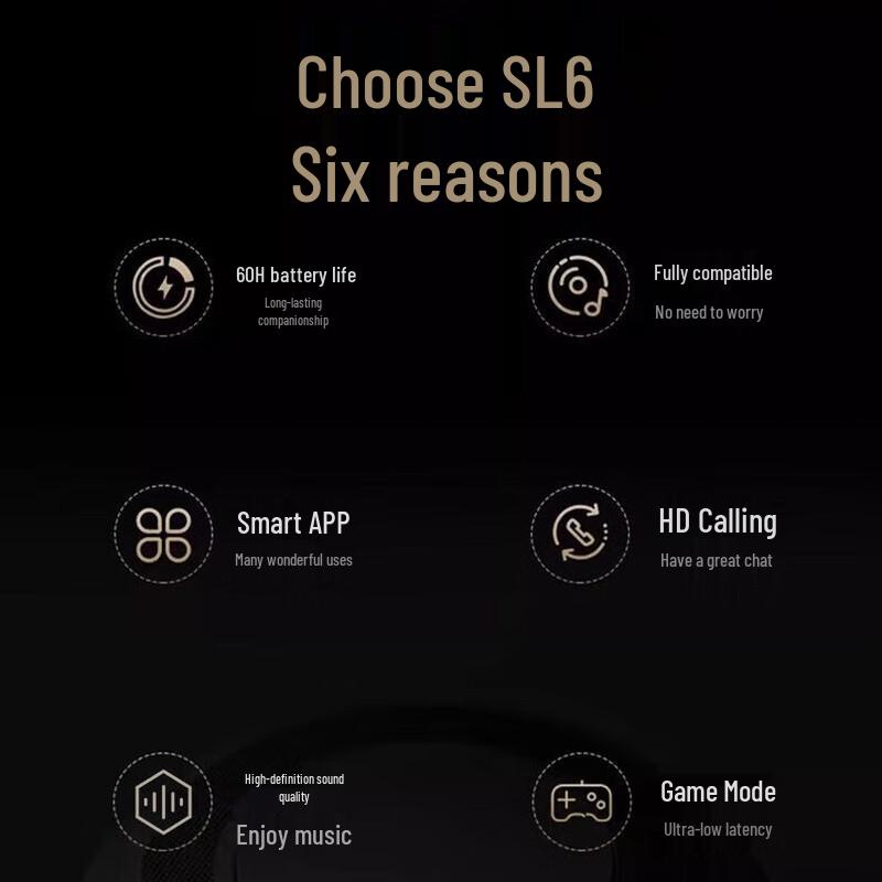 Soaiy SL6 Wireless Bluetooth Earphones