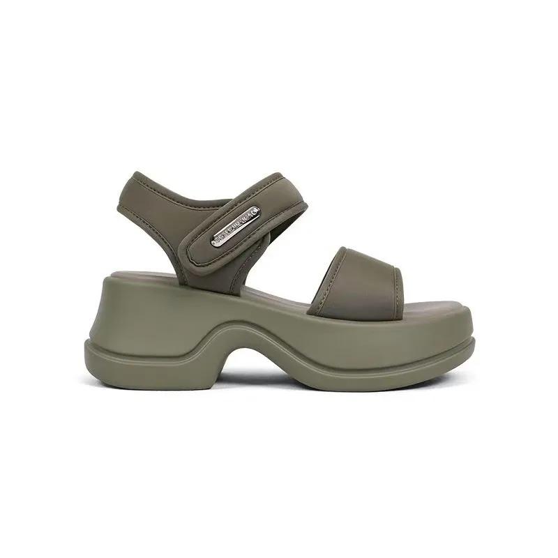 Fashion 2025 Summer Sandals Women's New Height Increasing Thick Bottom Casual Sports Sandals Fashionable and Versatile Outdoor Sandals