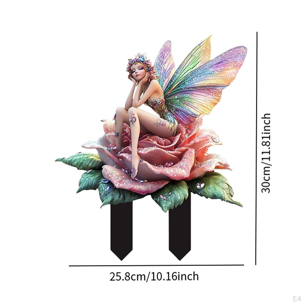 2D Gartenstecker Fee Bodenverbinder für Terrasse und Gartendekoration