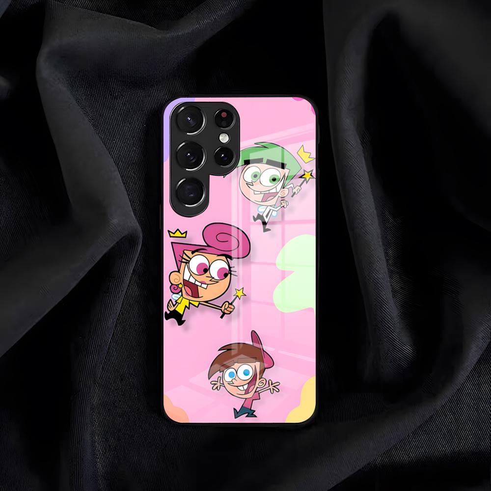 

Милый Мультяшный Чехол Для Телефона The F-Fairly O-OddParents Для Samsung S26 S25 Edge S24 S23 S22 S21 S20 Ultra Plus FE Стеклянная Крышка Galaxy S25 Plus