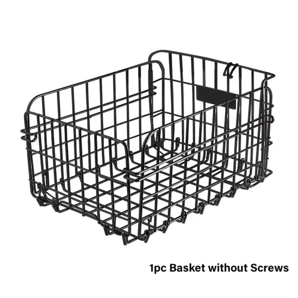 Large Capacity Foldable Bicycle Rear Basket  Children s Folding Bike Accessories Black