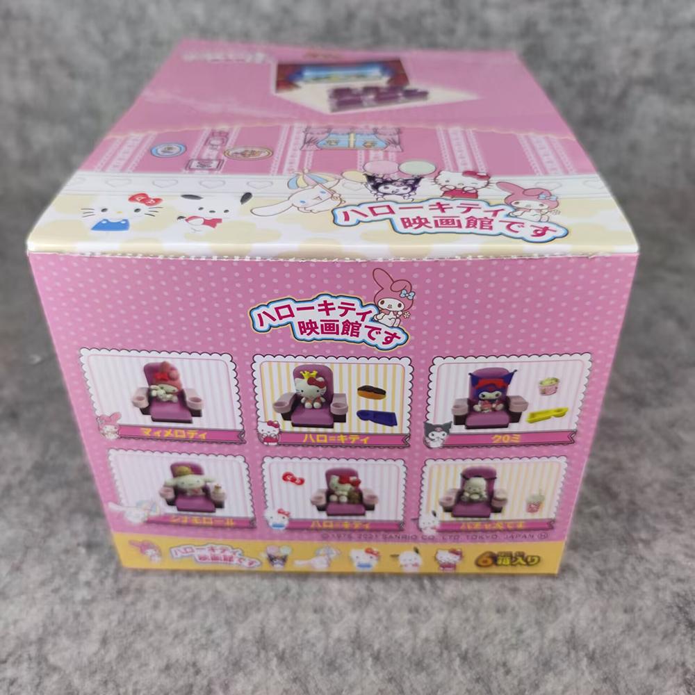 

Sanrio Theatre Cinema Hello Kitty 6Cm Kawaii Toy Figure Cartoon Anime Series Decorations Action Figurines Japanese Toy Cute Gift