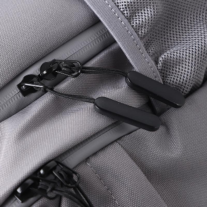 Li Ning Polyester Backpack Unisex Gray ABSU243-1A