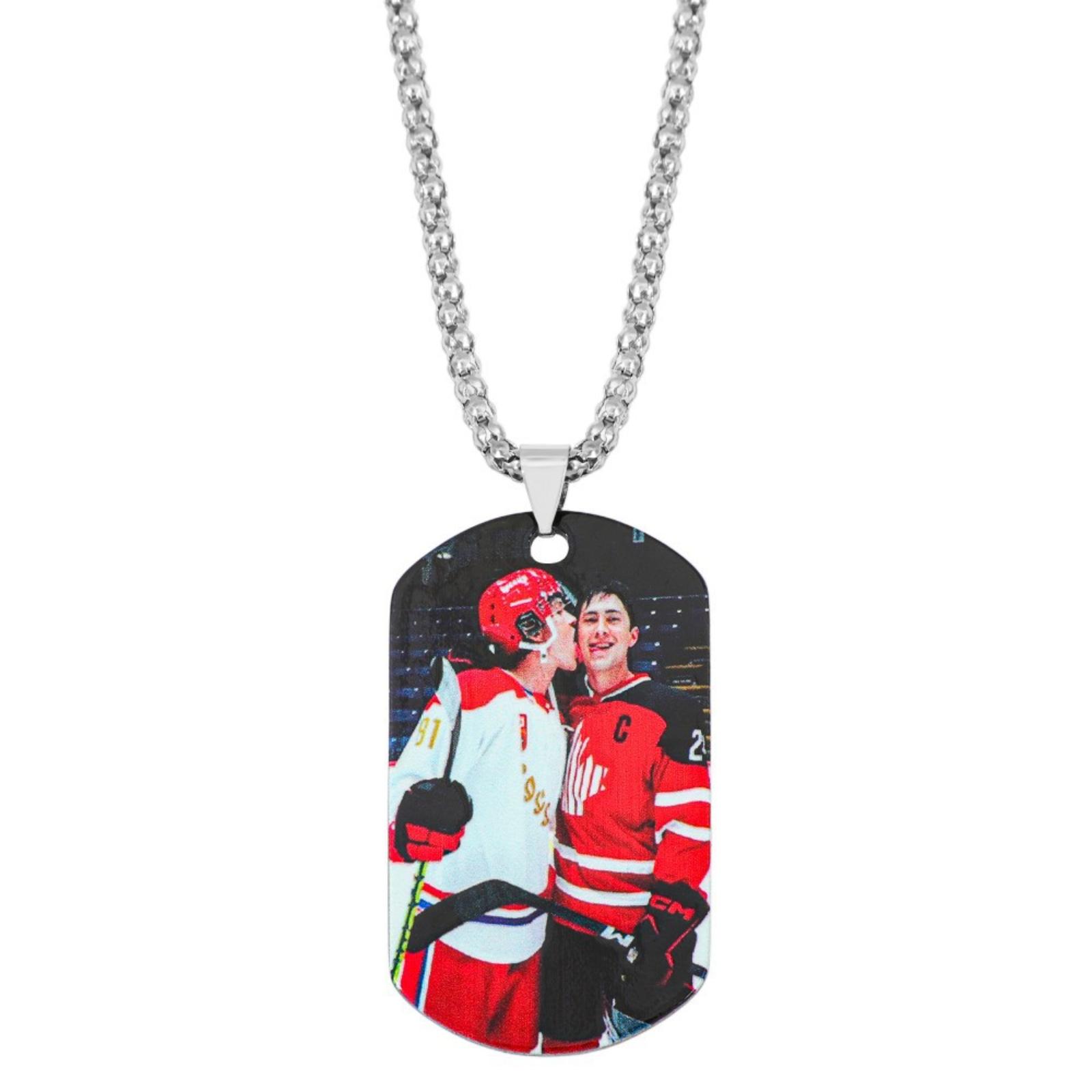 Мужское титаново-стальное ожерелье с регулируемым кулоном, ювелирное изделие для свадебной вечеринки One Size