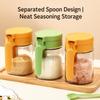 Self Sealing Lid Spice Storage Container Kitchen Seasoning Jar  Cooking Flavor Storage