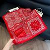 Silk scarf 71 * 71 imitation silk square scarf Korean atmosphere neck silk scarf flower pattern flower polka dot scarf