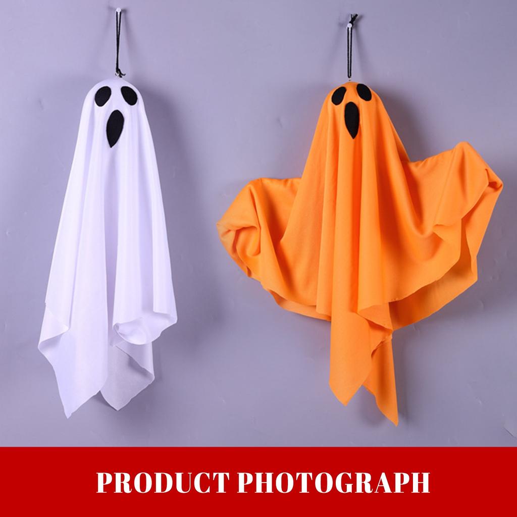 Halloween Hanging Decoration with Glowing LED Lights - 5040cm Battery Operated Ornament for House Indoor Outdoor Decor