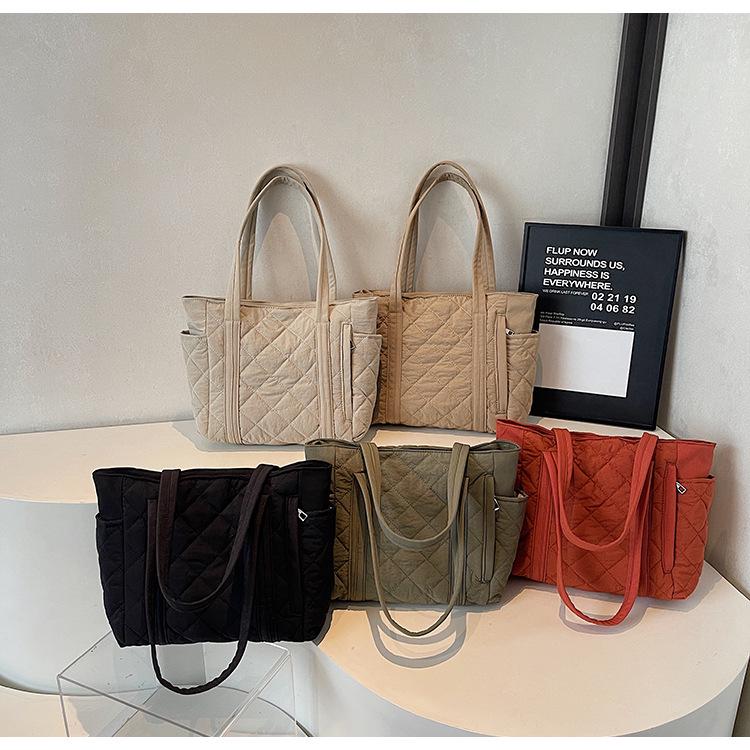 Women's Versatile Large Capacity Canvas Tote Bag - Lightweight, Padded, Casual Handbag for Commute