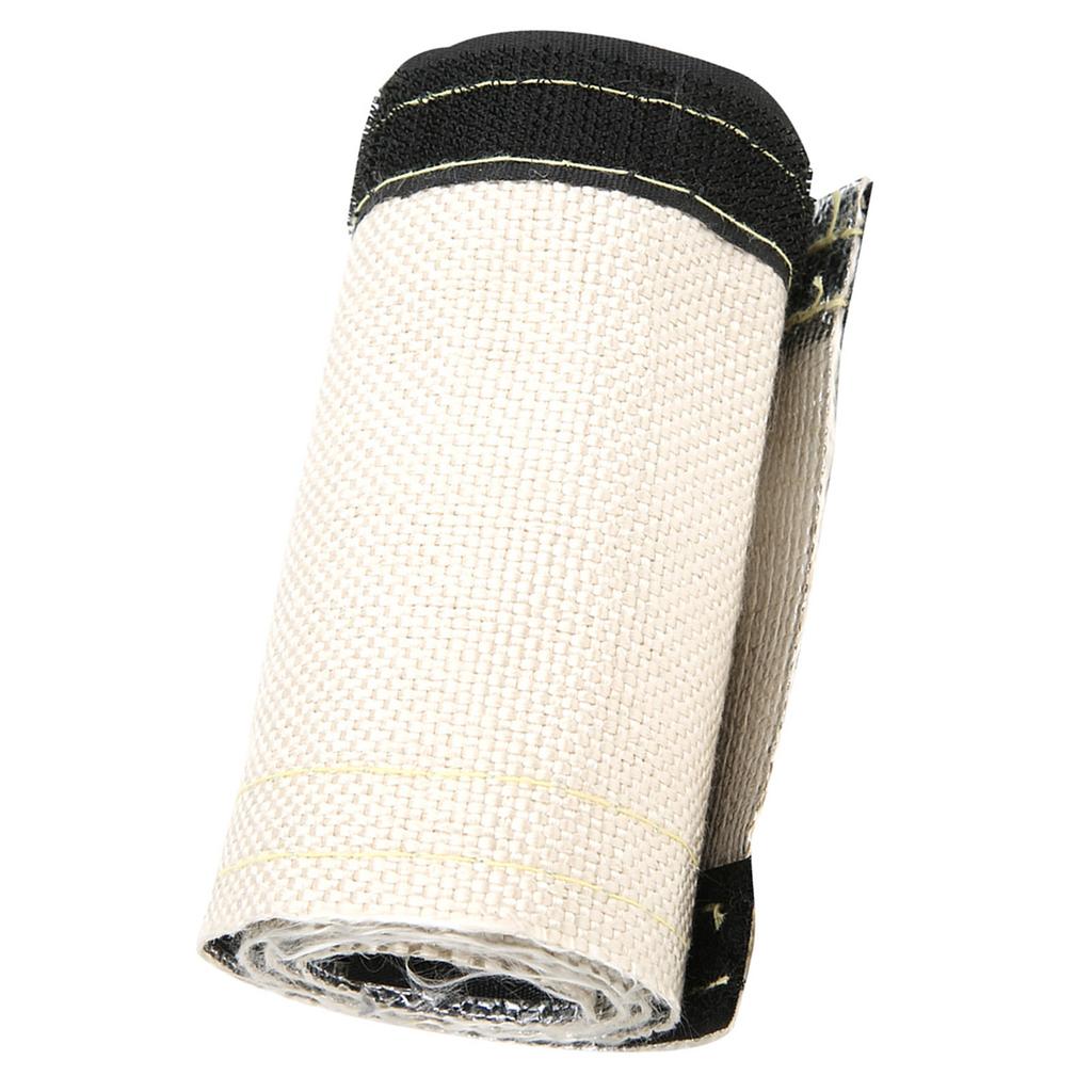 Izolowany Pokrowiec na Wąż Przewodowy Szary Biały Rękaw Osłonowy Termiczny z Alumizowaną Warstwą Zewnętrzną 600x106mm