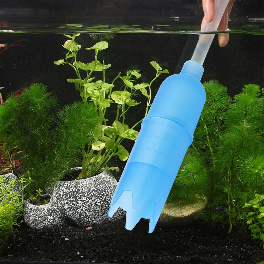 HS M Large Aquarium Manual Water Changer Gravel Cleaner Fish Tank Pump Cleaning Tools Accessory less than br more than