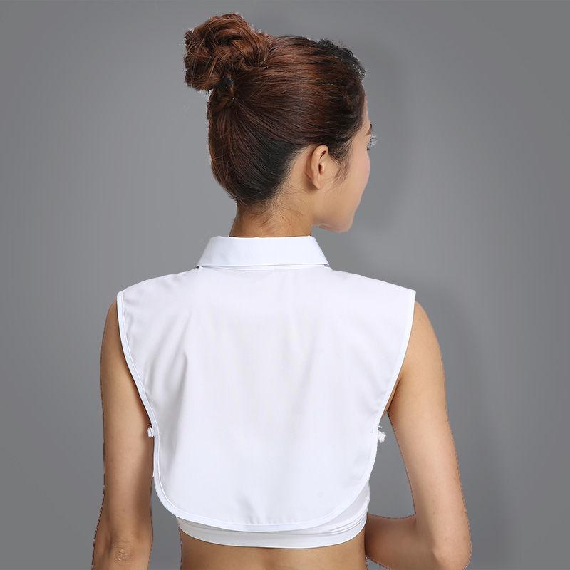 Korean Style Formal Shirt Dickey: Women's Black & White Spring Collar Accessory