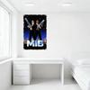 Men In Black (MIB) Sci-Fi Night Sky City Metal Tin Sign Vintage Retro Wall Decor for Bar Club Man Cave Home Office Art Plaque