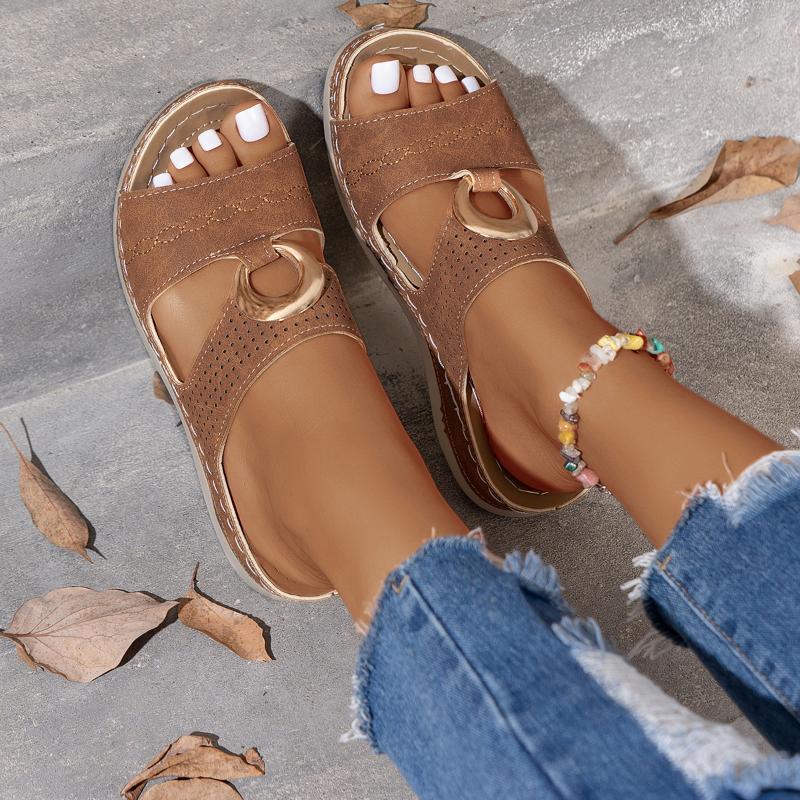 

Модные Новые Летние Туфли Сандалии Женские Нескользящие Туфли для Женщин Шлепанцы Женская Обувь Обувь на Танкетке Женская Обувь Большого Размера Женские Тапочки 43 шоколадный