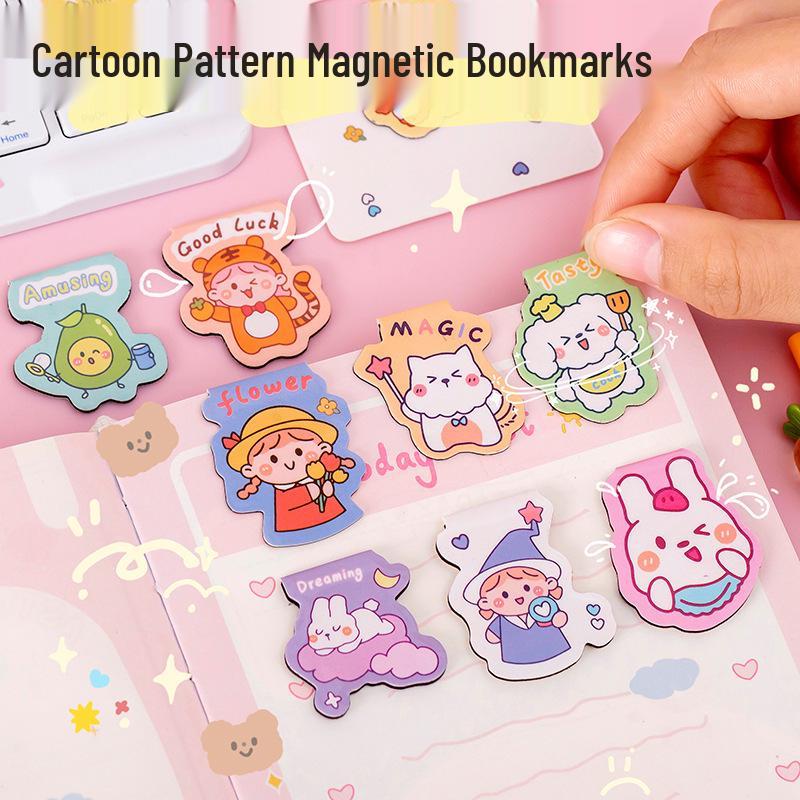 

Primary School Cartoon Magnetic Bookmarks for Rewards and Gifts