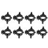 50pcs Electric Fence Insulators Pulse Electric Fence Terminal Rod Insulators with 3.2cm Hole for Farm
