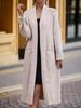 Women's 2024 Autumn/Winter Casual Long Knitted Cardigan Sweater Coat with Lace-Up Design