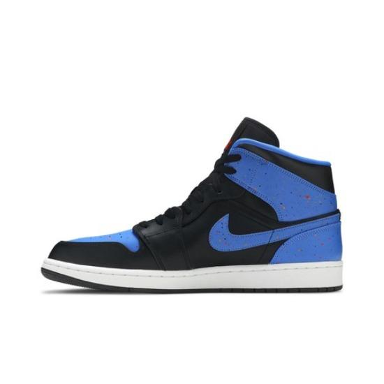 Air Jordan 1 Mid Royal Splatter Men's 554724-048