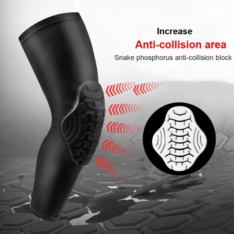 1pc Men Basketball Knee Pad Fitness Knee Brace Anti-Collision Guard Gear Running Biking Hiking