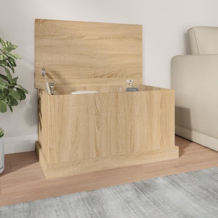 VidaXL Storage Box Sonoma Oak 70x40x38 Cm Engineered Wood 816507
