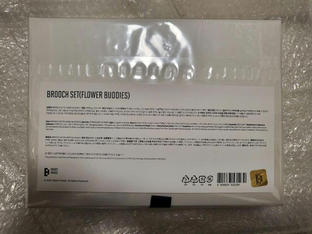 [USED] BTS artist-made correction V brooch