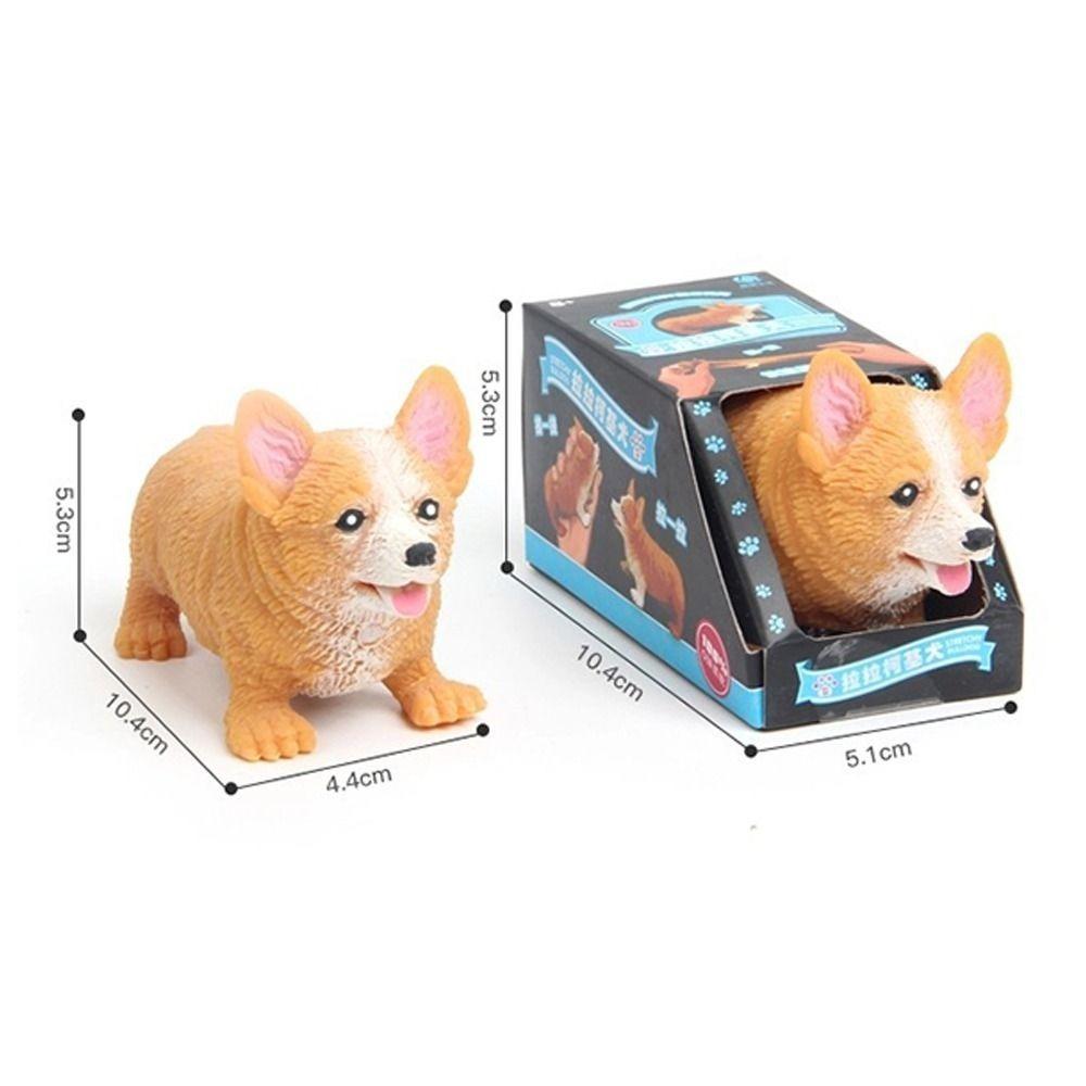 

Stress Relieve Squeeze Toys Slow Rebound Corgi Dog Modeling Cute Pulling Toys Desktop Decoration