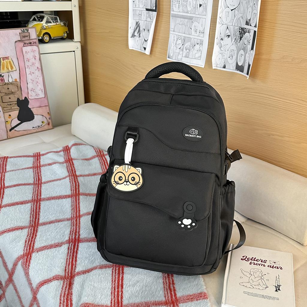 Schoolbag1011 new student schoolbag junior high school high school campus student backpack cute cartoon large capacity load reduction backpack