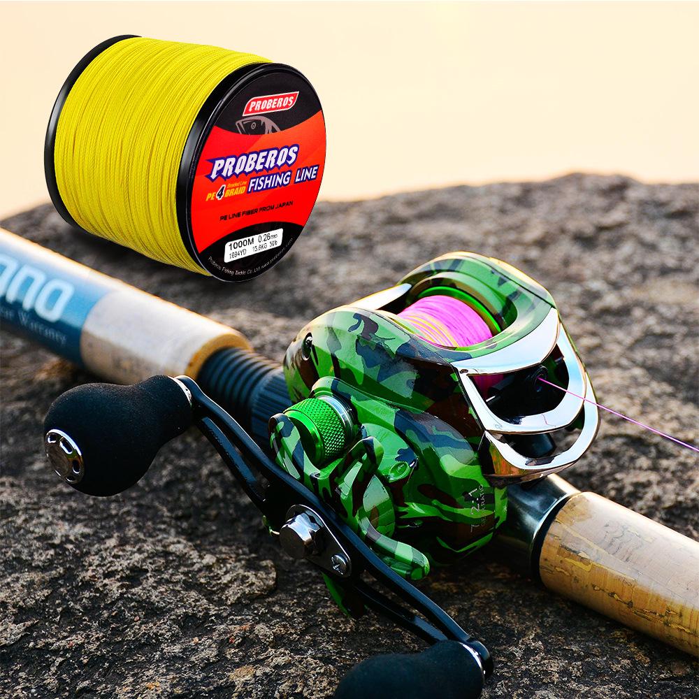 4-Strand 1000m Dyneema PE Braided Fishing Line for Rock and Sea Fishing