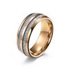 2026 Double Slot Tungsten Steel Inlaid Ice Silk Ring Men's Premium Sensitive Tungsten Gold Wedding Proposal Index Finger Ring