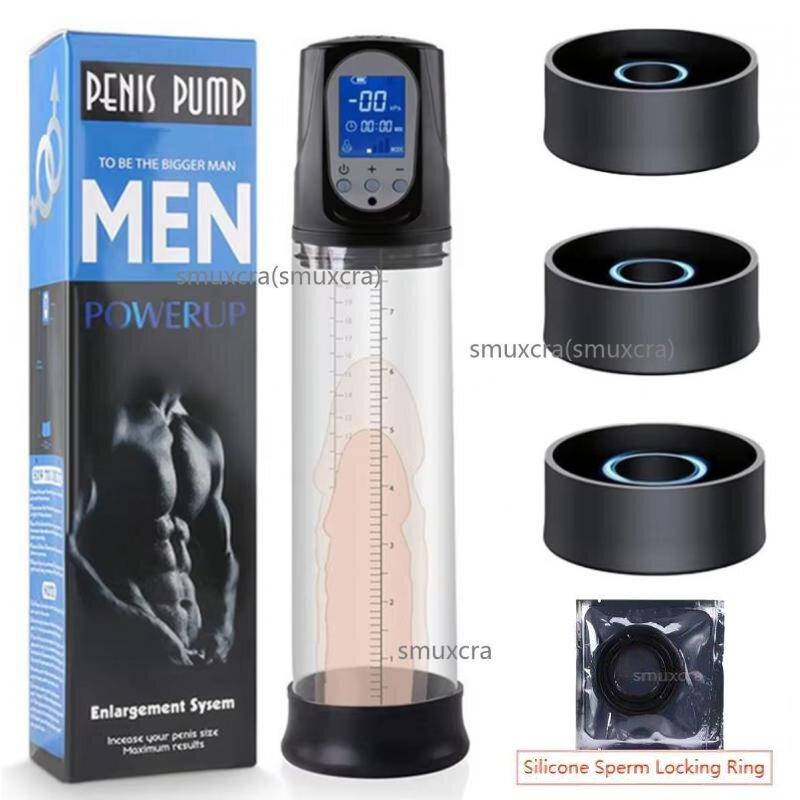 Automatic Penis Pump Electric Sucking Pump Real Penis Trainer for Man Big Cock Extender Penis Enlargement Sex Tool Adult Toys 18