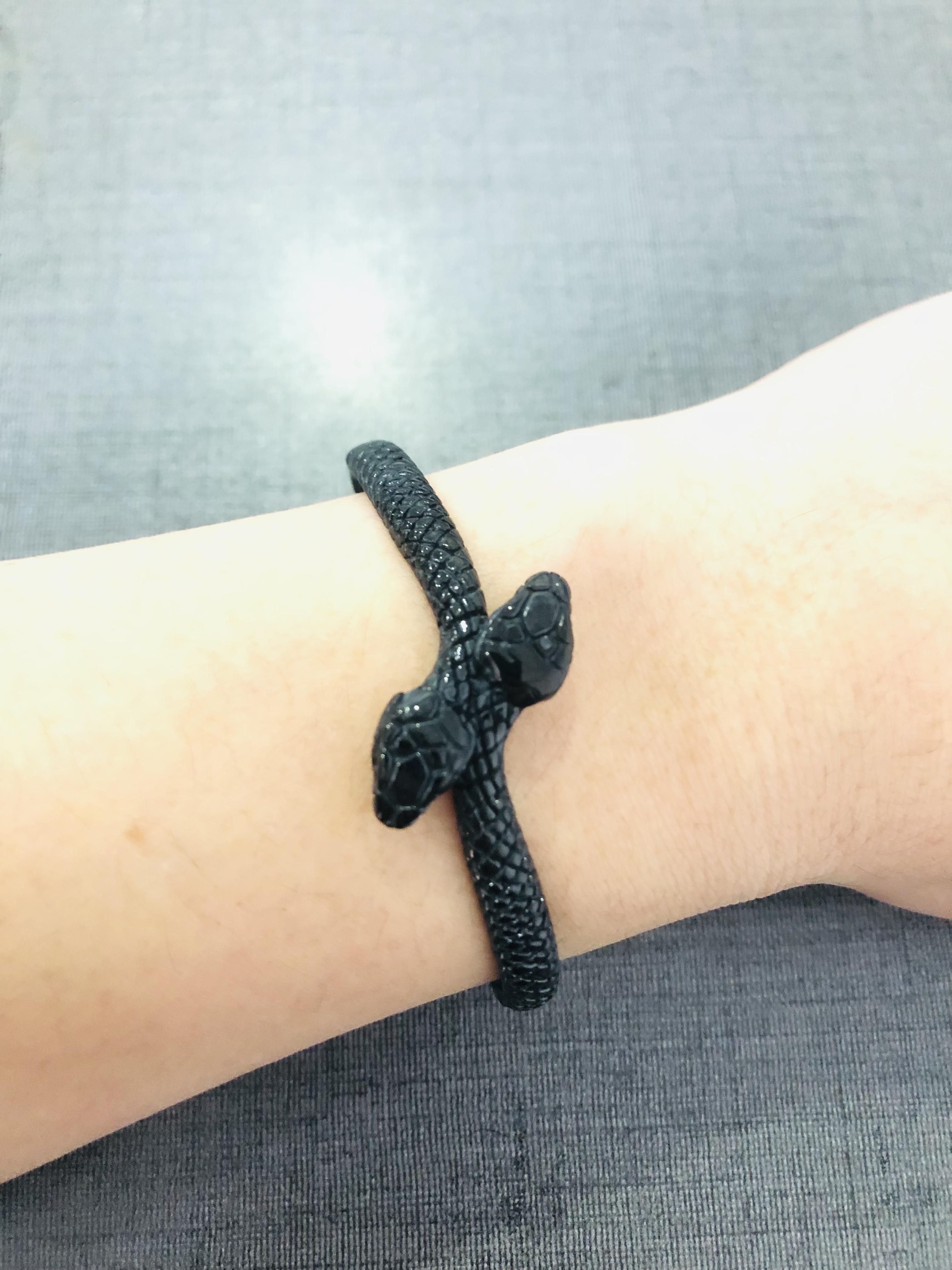 Браслет-змея Кобра из нержавеющей стали 316L, Панк-стиль, Браслет-змея, Унисекс