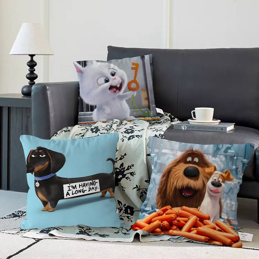 The S-Secret Life Of Pets Pillow Gift Home Office Decoration Bedroom Sofa Car Cushion Cover Case 45x45