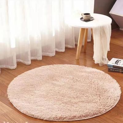 Simple Circular Mat Living Room Bedroom Bathroom Door Non-slip Thick Imitation Cashmere Carpet Door Mat