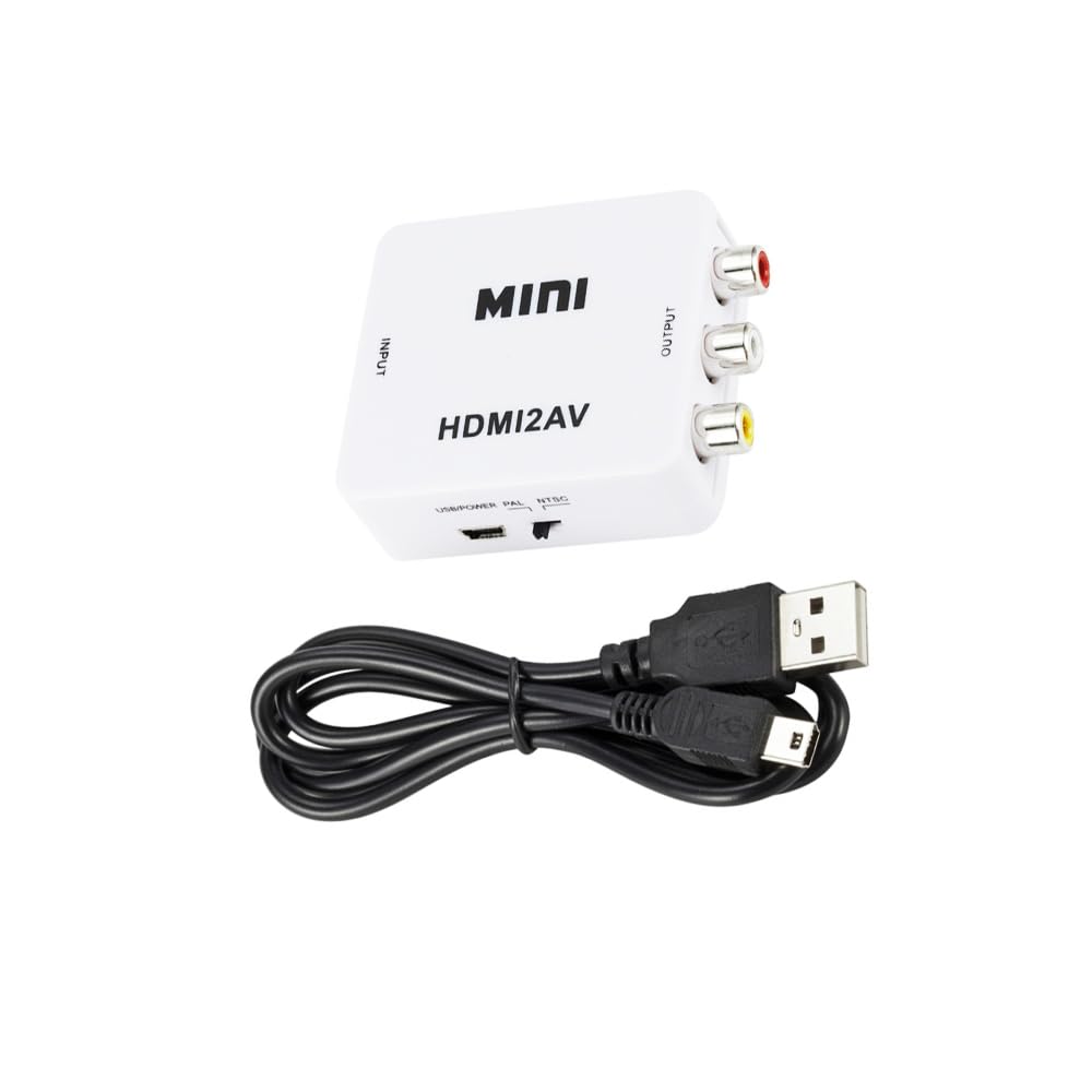 HDMI Converter RCA RCA to AV to HDMI Switching for Old DVD Cassette Decks Converts HDMI Input to Composite Composite HDMI Analog Connector 1 Piece