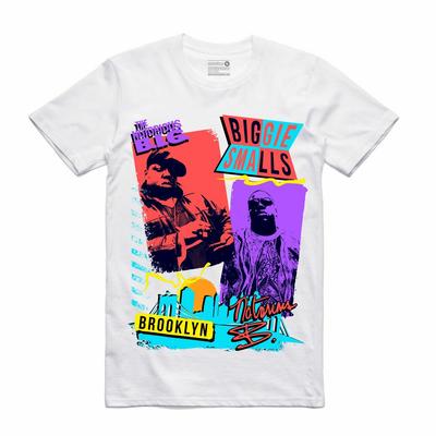 NEW Streetwear On Demand 80s NOTORIOUS BIG WHITE Tee Shirt SMALL-3XLARGE LIMITED