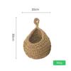 Handwoven Bird's Nest Fruit and Vegetable Storage Net Bag - Water Drop Shape, Ins Style Hanging Tapestry.