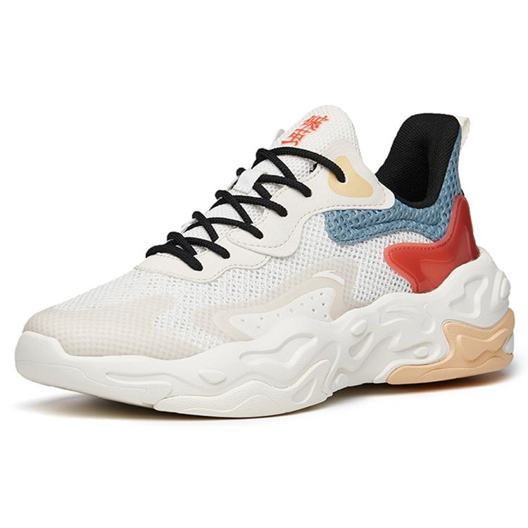 Anta Butterfly Metamorphosis Lightweight Low Top Sports Casual Shoes Men's White Gray 112228861-2