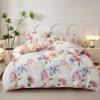 Tangna Heimtextilien Reines Baumwoll-Bettwäscheset 4-teilig - Elegante Blumenmuster