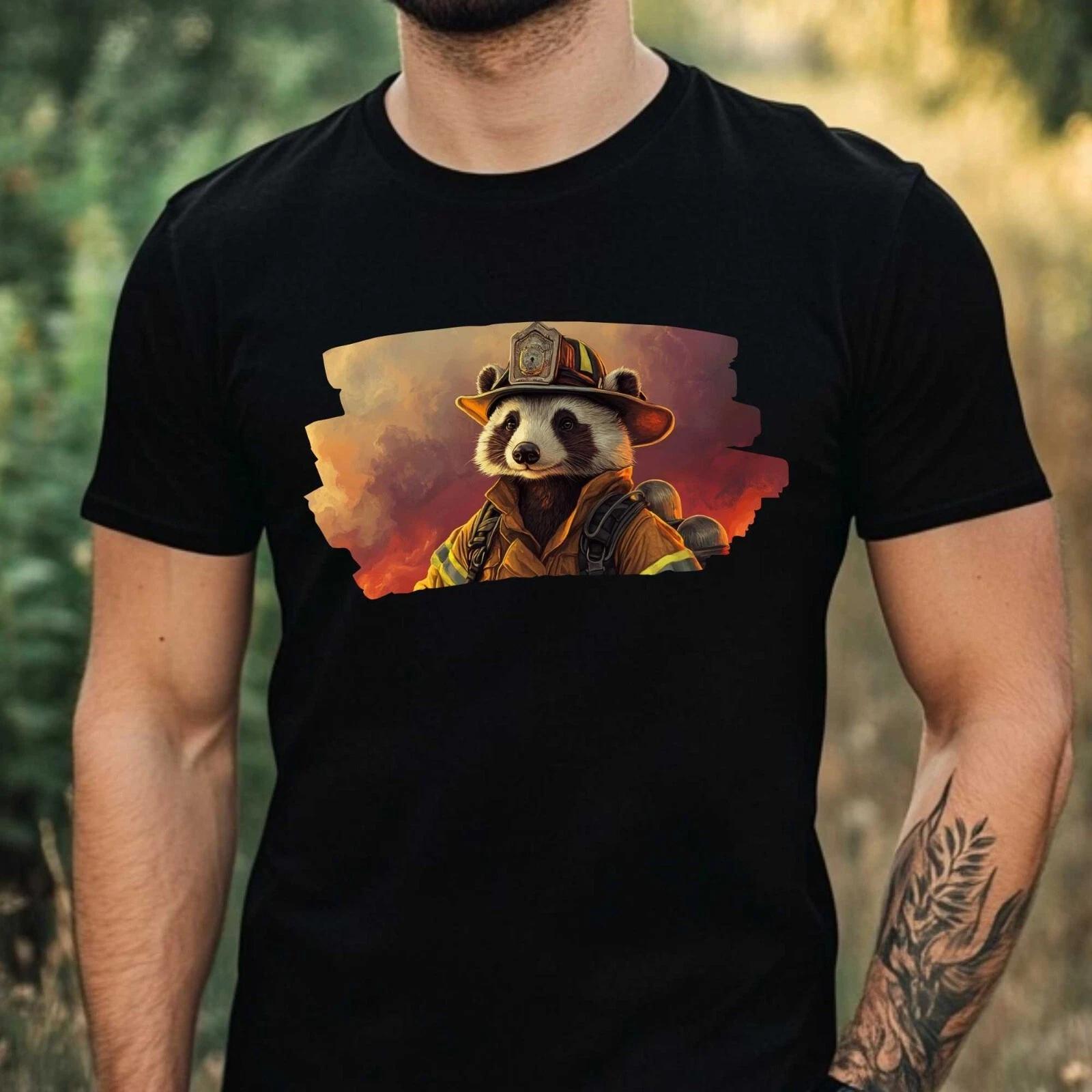 T-Shirt Herren Igel als Astronaut Motiv Baumwolle Größe XS bis 5XL L