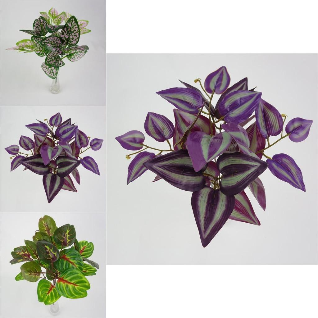 Ipomoea Batatas Fake Plant Wall Decor With Realistic Leaf Bundles For Indoor Decoration