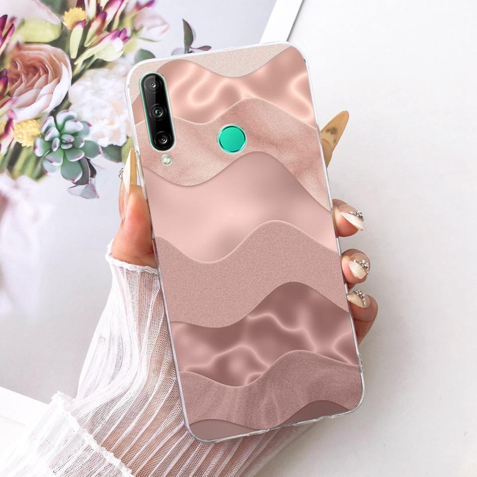 

For Huawei Y7p Cute Flower Butterfly Cat Painted Case For Huawei Y7P 2020 ART-L28 ART-L29 Soft Silicone TPU Phone Cases Huawei Y7p
