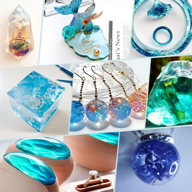 Newly Formulated Epoxy Resin Kit – Crystal Clear, Strong, Bubble-Free, 1:1 Ratio Epoxy Resin for DIY Art & Mold Casting
