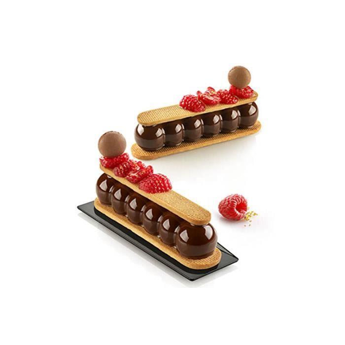 Moule en silicone - TRUFFLE - ECLAIR 75 - 130x31x28 mm - Compatible congélateur - Compatible lave-vaisselle