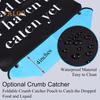 Waterproof Adult Bibs for Men with Crumb Catcher Funny Text Black Washable Lightweight Mealtime Clothing Protector