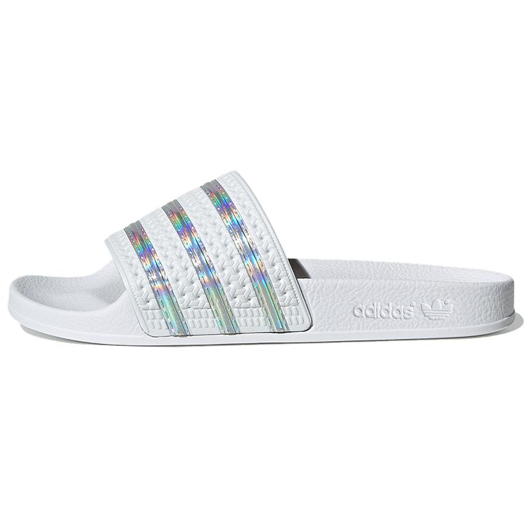 Adidas Wmns Adilette Slide  White Iridescent  Women s FV0041 38