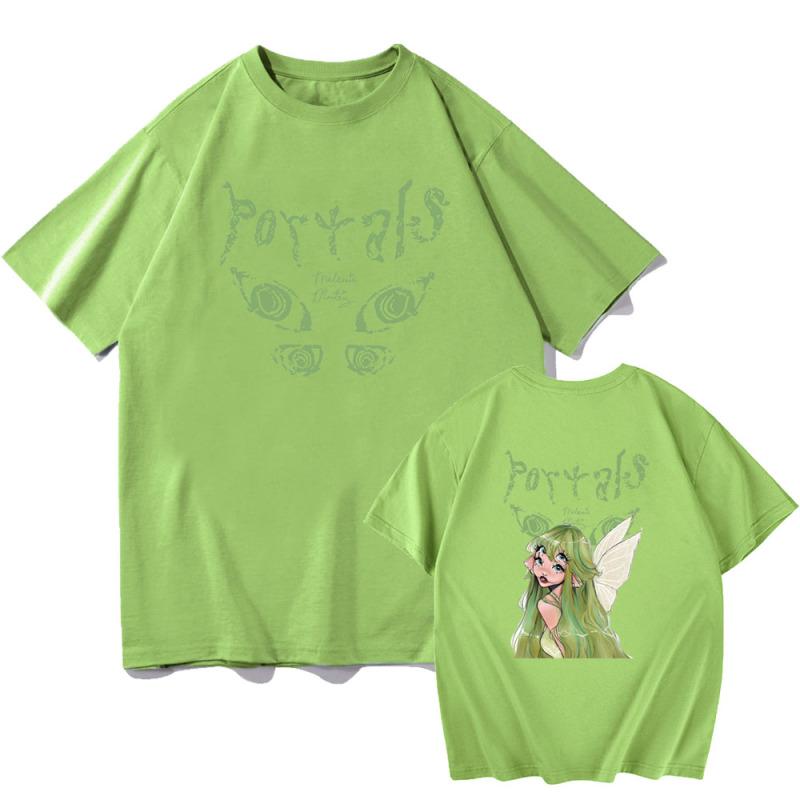 Melanie Martinez Portals Tour 2023 Tričko O Neck Zpěvačka Hudba Tričko Krátký rukáv Letní tričko Tričko Streetwear Harajuku