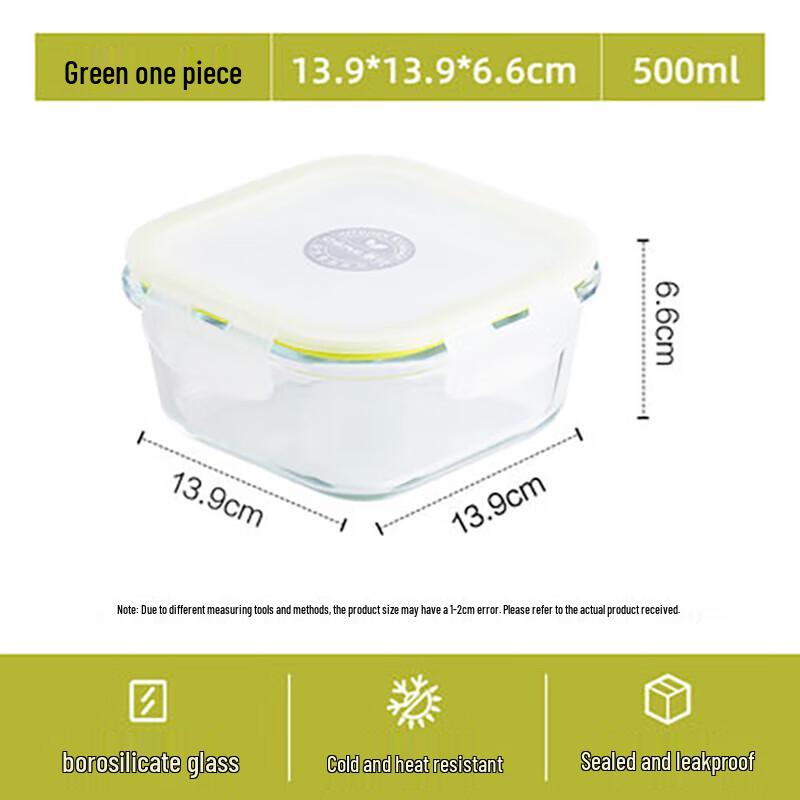 Kamille Kristallglas Lebensmittelbehälter mit Deckel