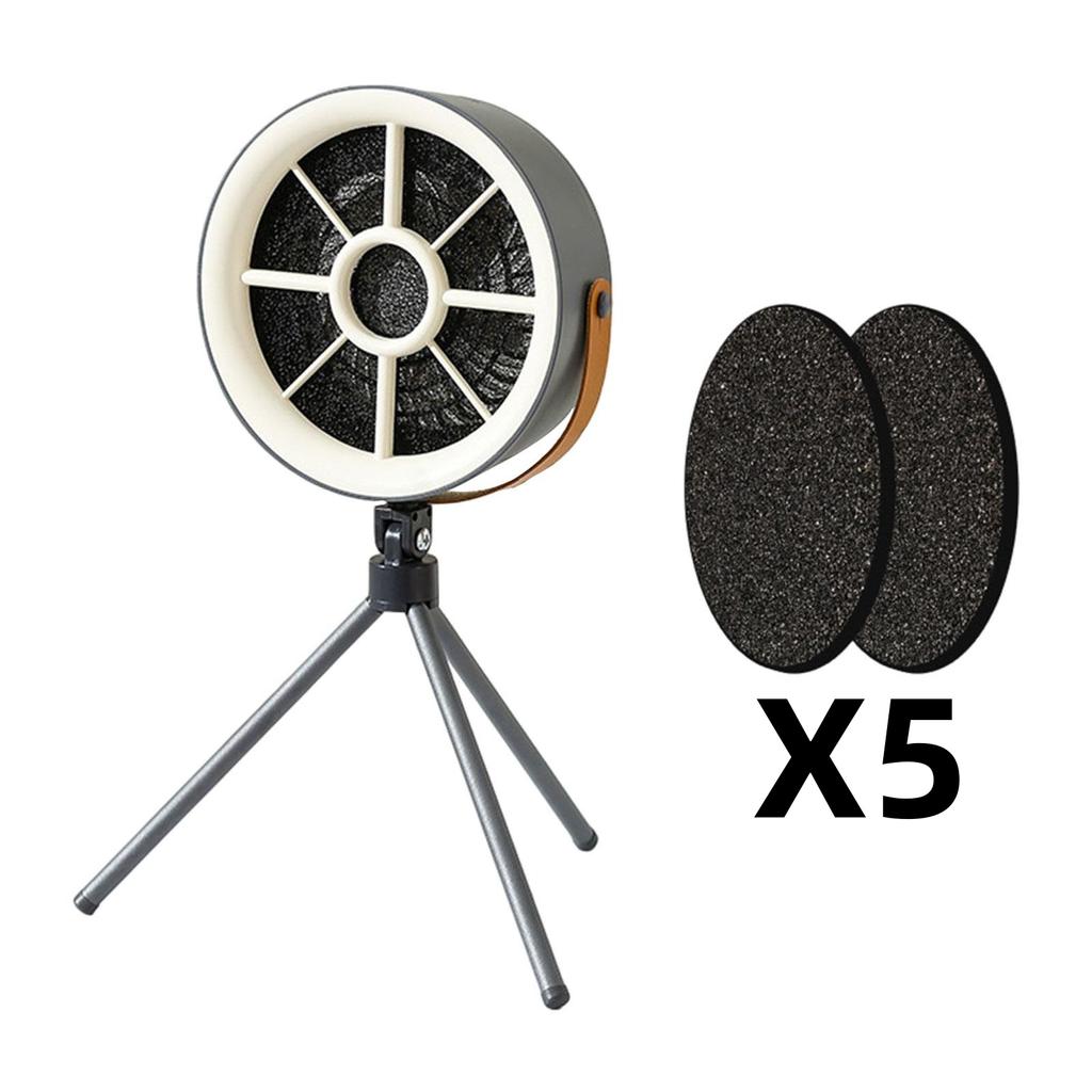 Okap kuchenny z wieloma filtrami, przenośny wyciąg dymu z 3 prędkościami do użytku na zewnątrz, na kempingu i w domu