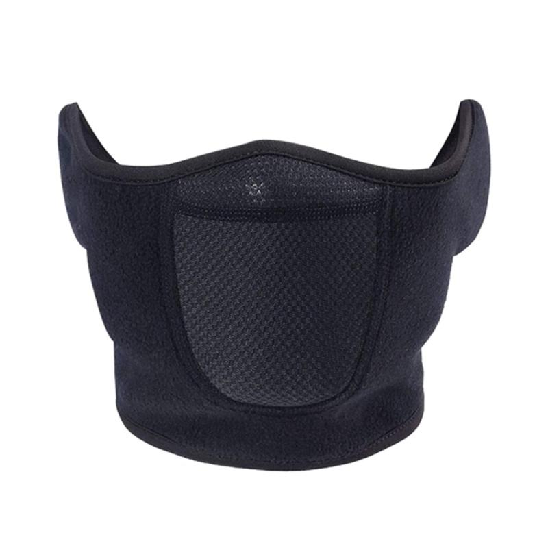 Winter Ski Face Mask Windproof Biking Face Cover Cold Weather Breathable Fleece Half Mask For Cycling and Commuting