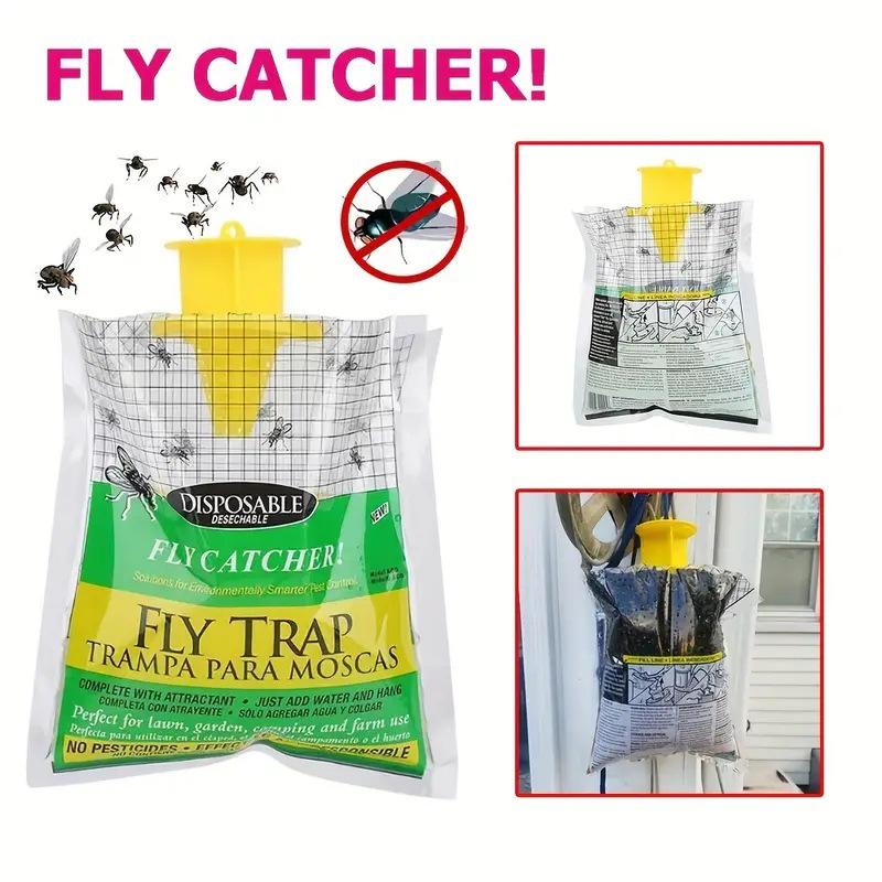 Foldable Outdoor Fly Trap Cage - Hanging Fly Killer Bag