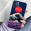 Kanagawa Great Wave Anime Phone Case For IPhone 16 15 14 13 12 Mini 11 Pro XS Max X XR SE 6 7 8 Plus Soft Silicone Cover